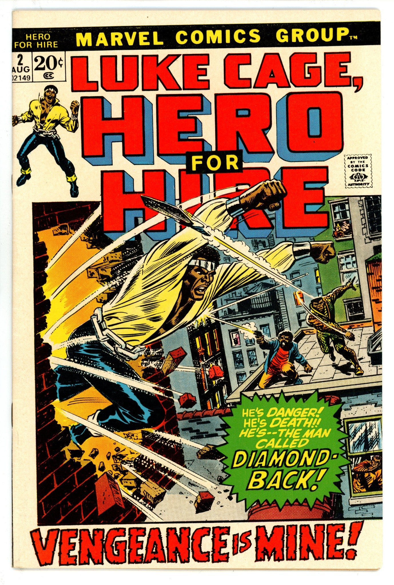 Hero for Hire 2 FN+ (6.5) (1972) 