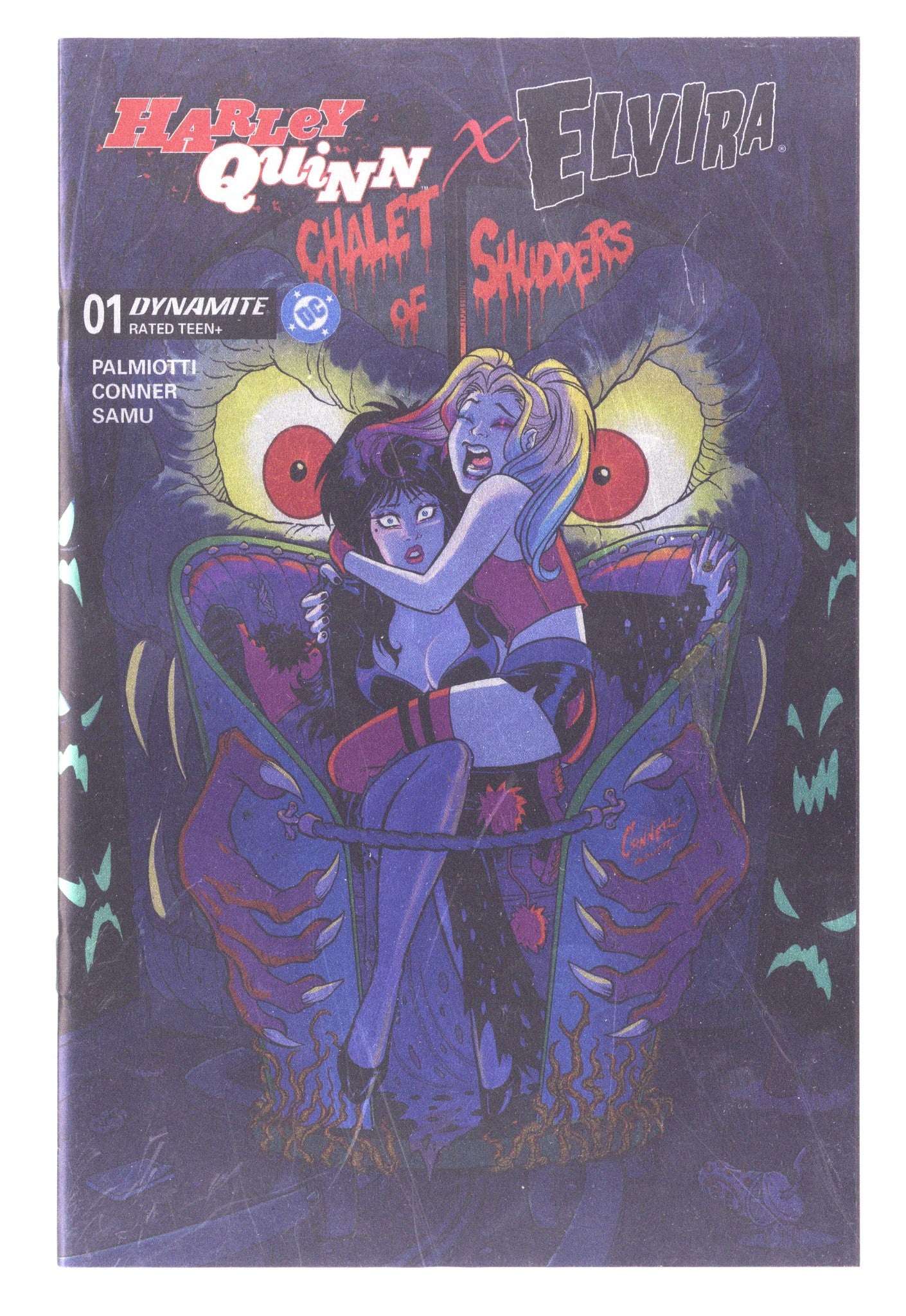 Harley Quinn X Elvira Vol 1 Conner Foil Incentive NM- (2025)
