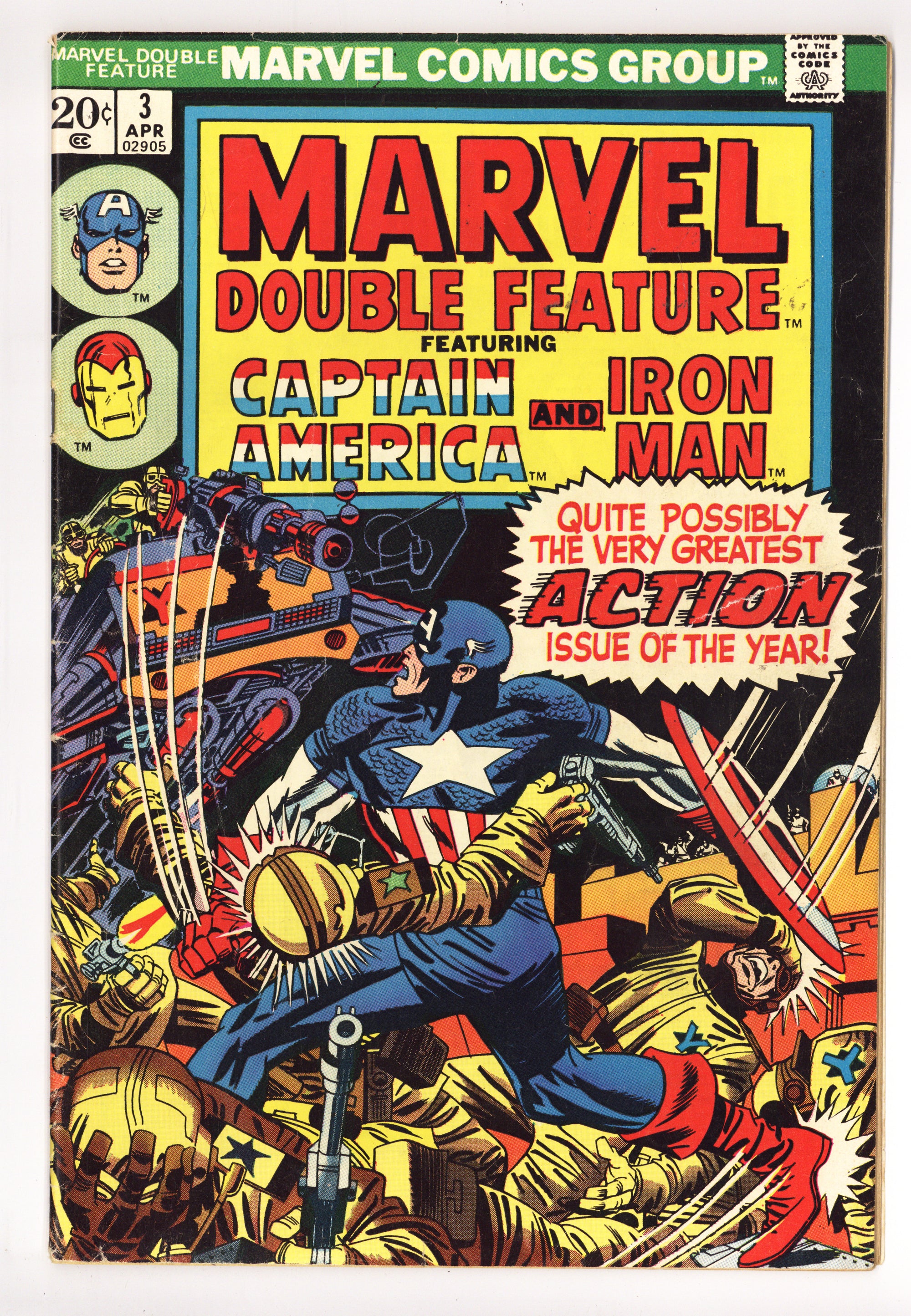 Marvel Double Feature 3 Mid Grade (1974) 