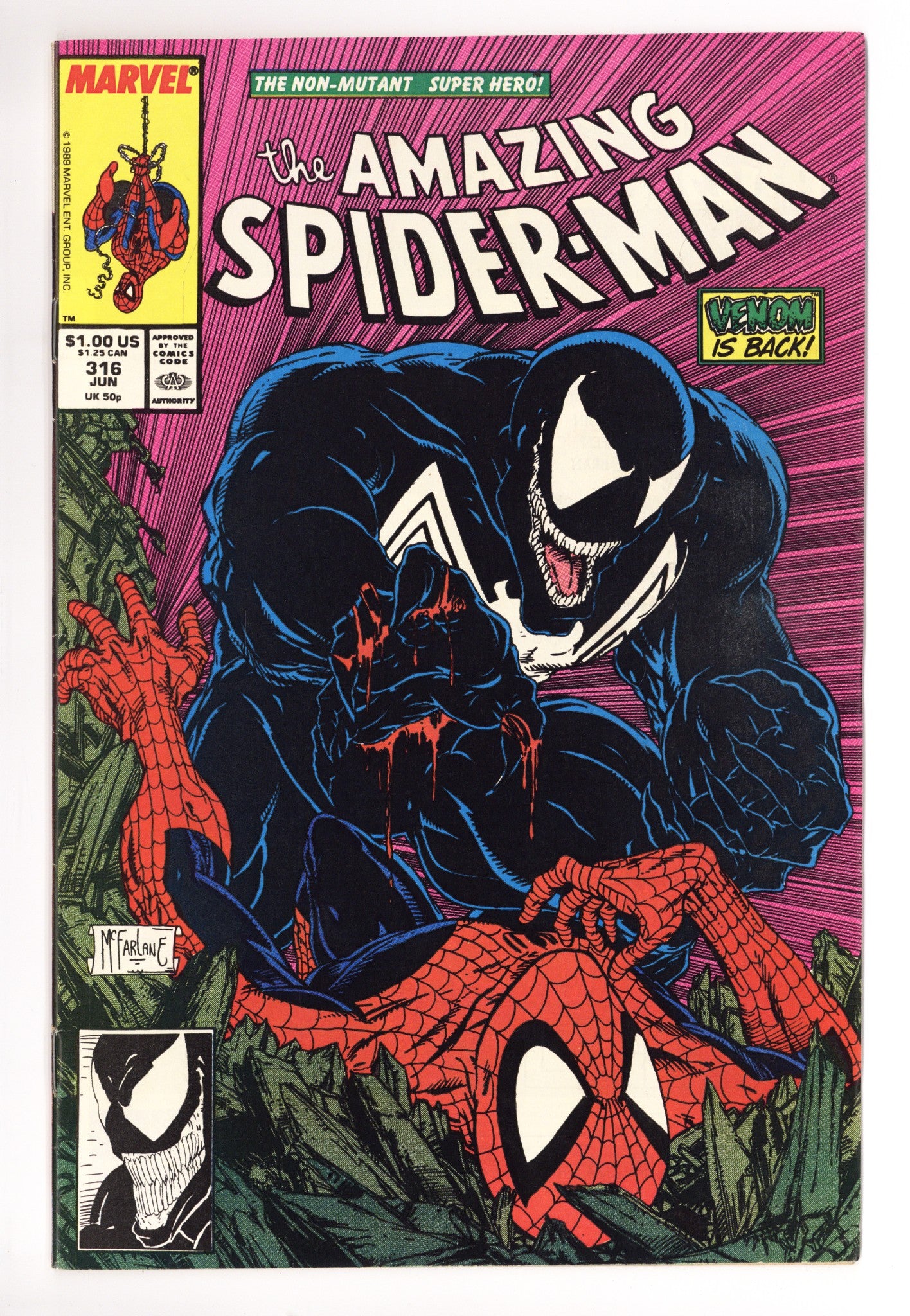 The Amazing Spider-Man Vol 1 316 FN- (5.5) (1989) 
