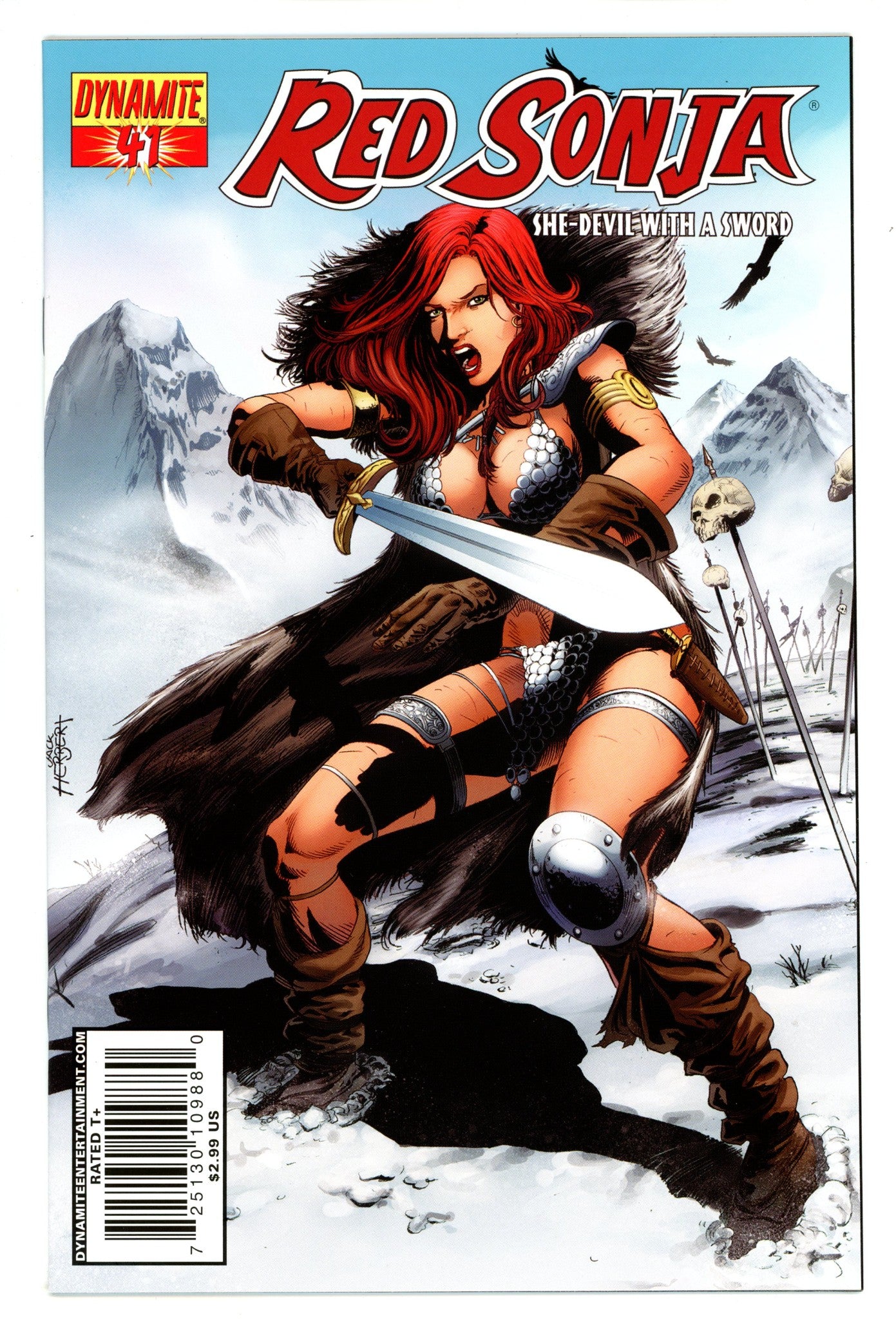 Red Sonja Vol 1 41 High Grade (2009) Herbert Variant 