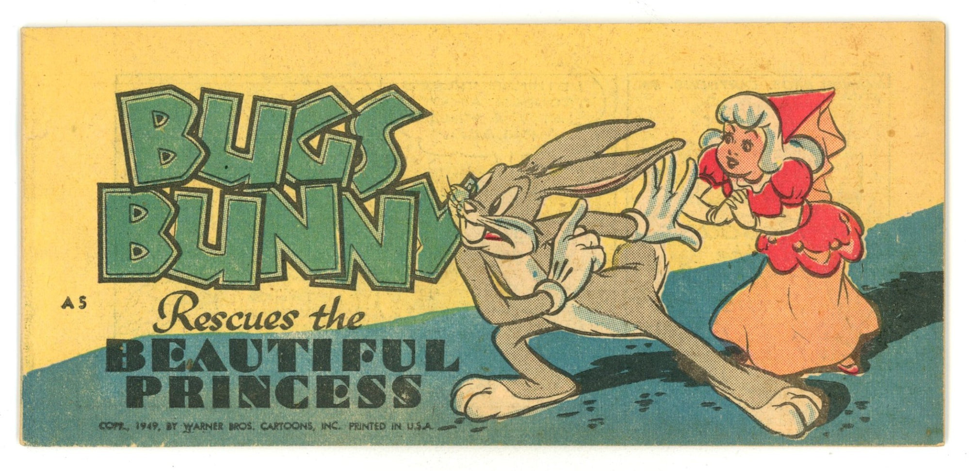 Bugs Bunny Rescues the Beautiful Princess Quaker Cereal Premium A-5 VF (8.0) (1949) 