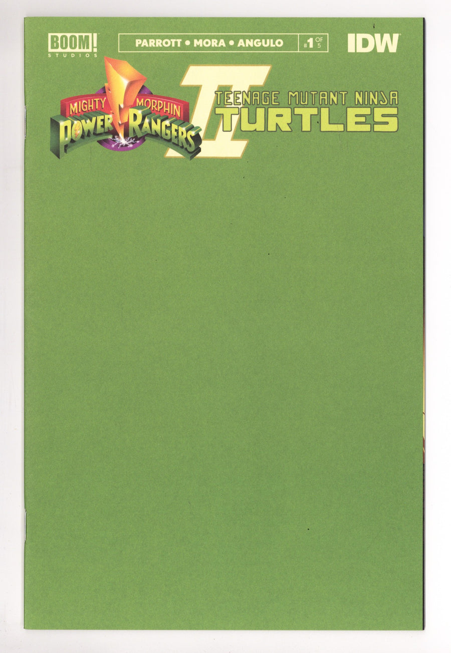 Mighty Morphin Power Rangers / Teenage Mutant Ninja Turtles II 1 High Grade (2023) Blank Variant 