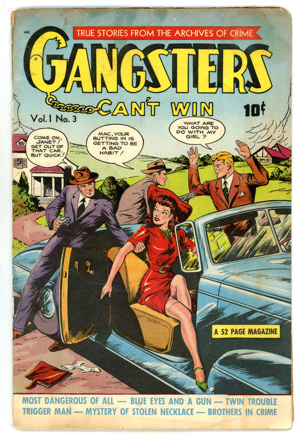 Gangsters Can't Win Vol 1 3 GD+ (2.5) (1948)