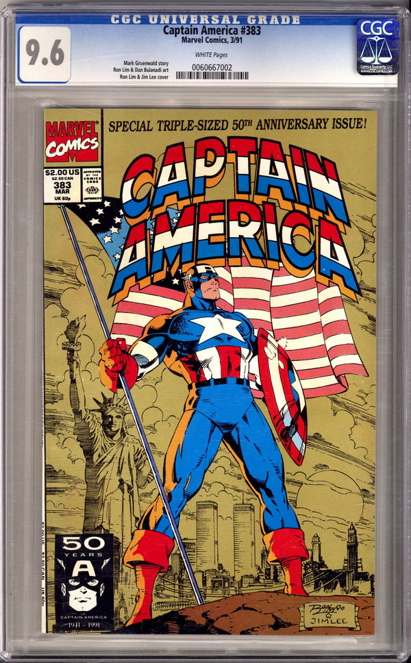 Captain America Vol 1 383 CGC 9.6 (NM+) (1991)