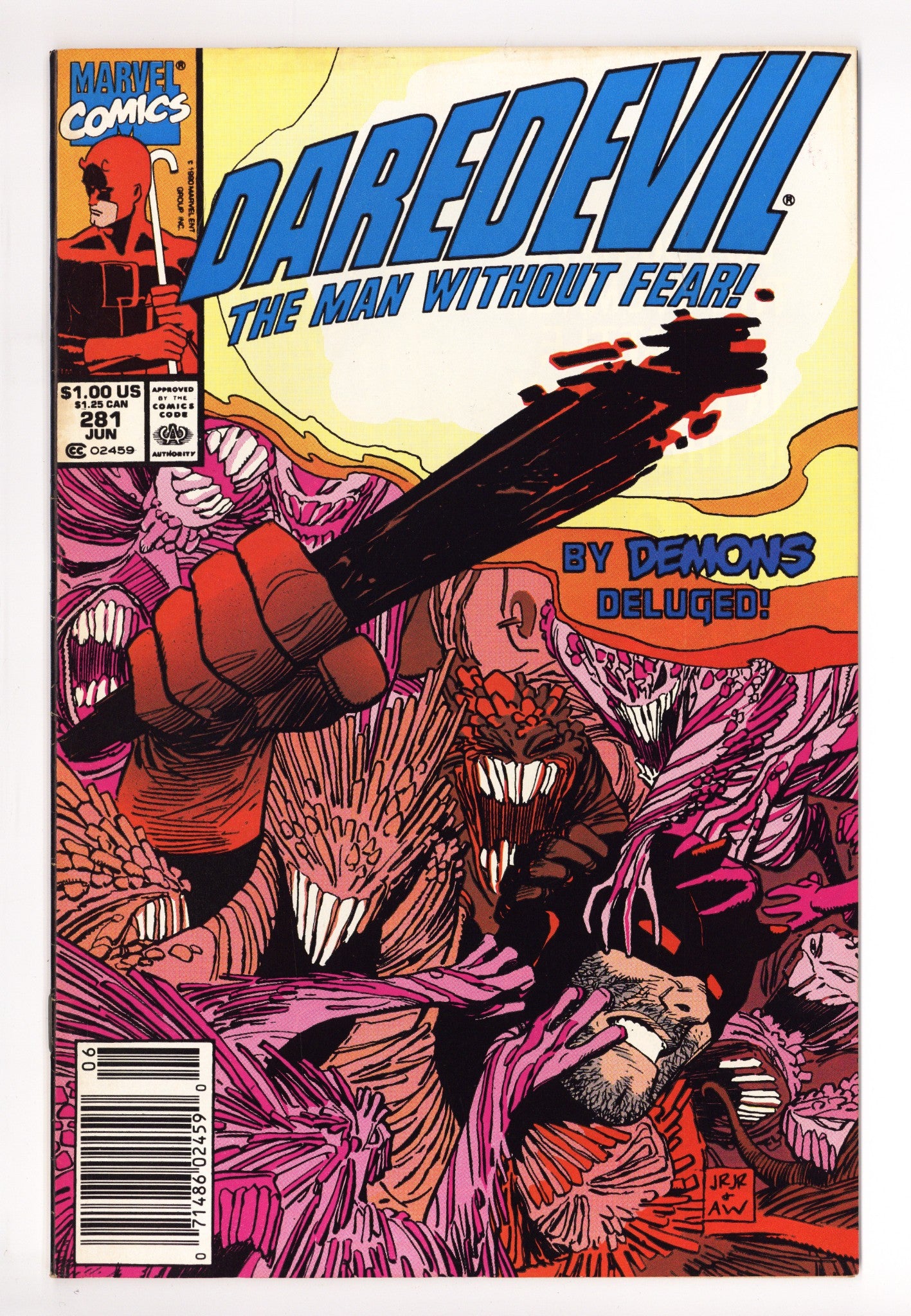 Daredevil Vol 1 281 Mid Grade (1990) Newsstand 