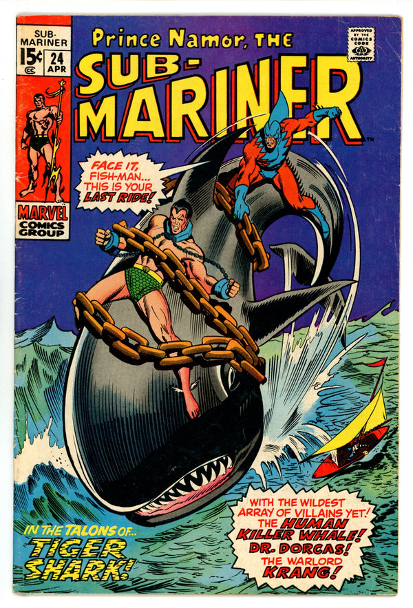 Sub-Mariner Vol 1 24 VG+ (4.5) (1970)