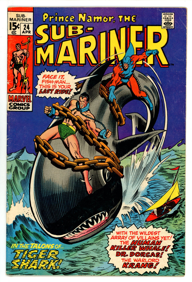 Sub-Mariner Vol 1 24 VG+ (4.5) (1970) 
