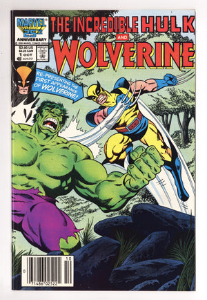 Incredible Hulk and Wolverine 1 NM- (9.2) (1986) Newsstand