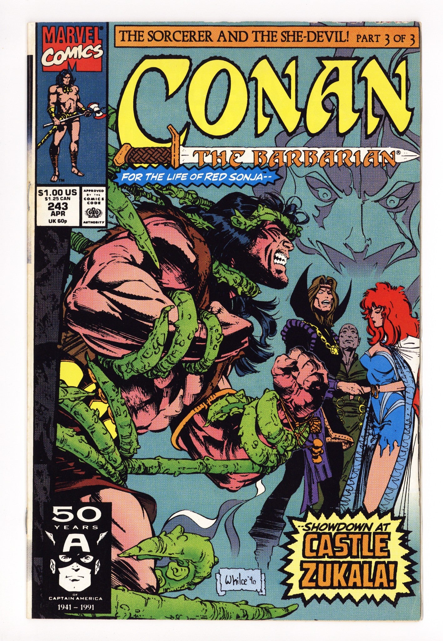 Conan the Barbarian Vol 1 243 Low Grade (1991) 