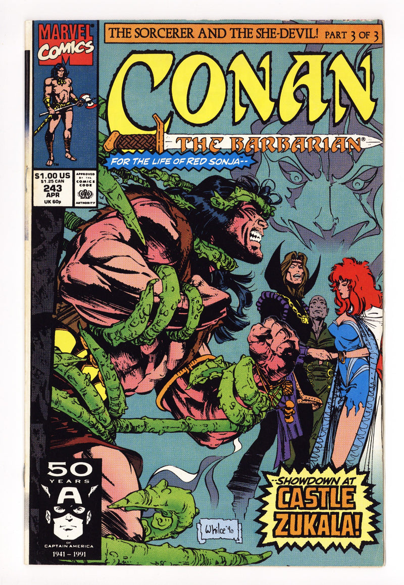 Conan the Barbarian Vol 1 243 Low Grade (1991) 