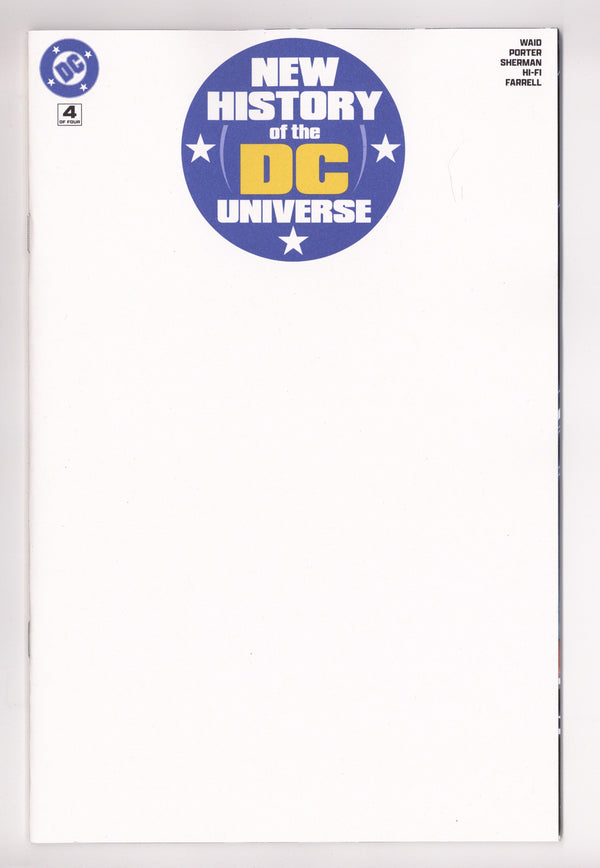 New History Of The Dc Universe 4 Blank Variant (2025)