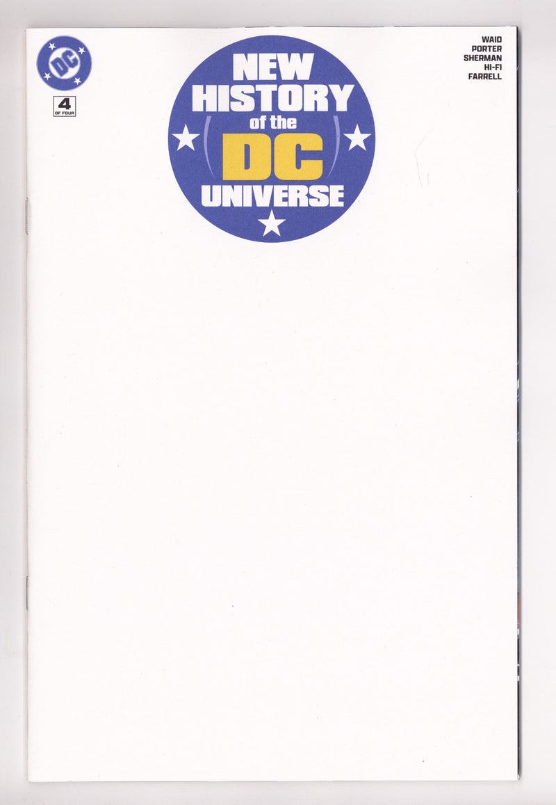 New History Of The Dc Universe 4 Blank Variant (2025)