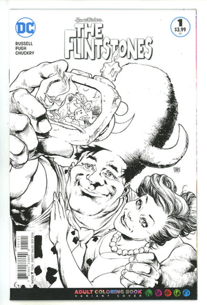 The Flintstones 1 Mid Grade (2016) Reis Colouring Book Variant