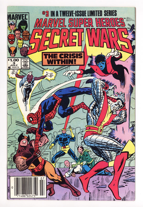 Marvel Super-Heroes Secret Wars 3 FN (6.0) (1984) Canadian Price Variant