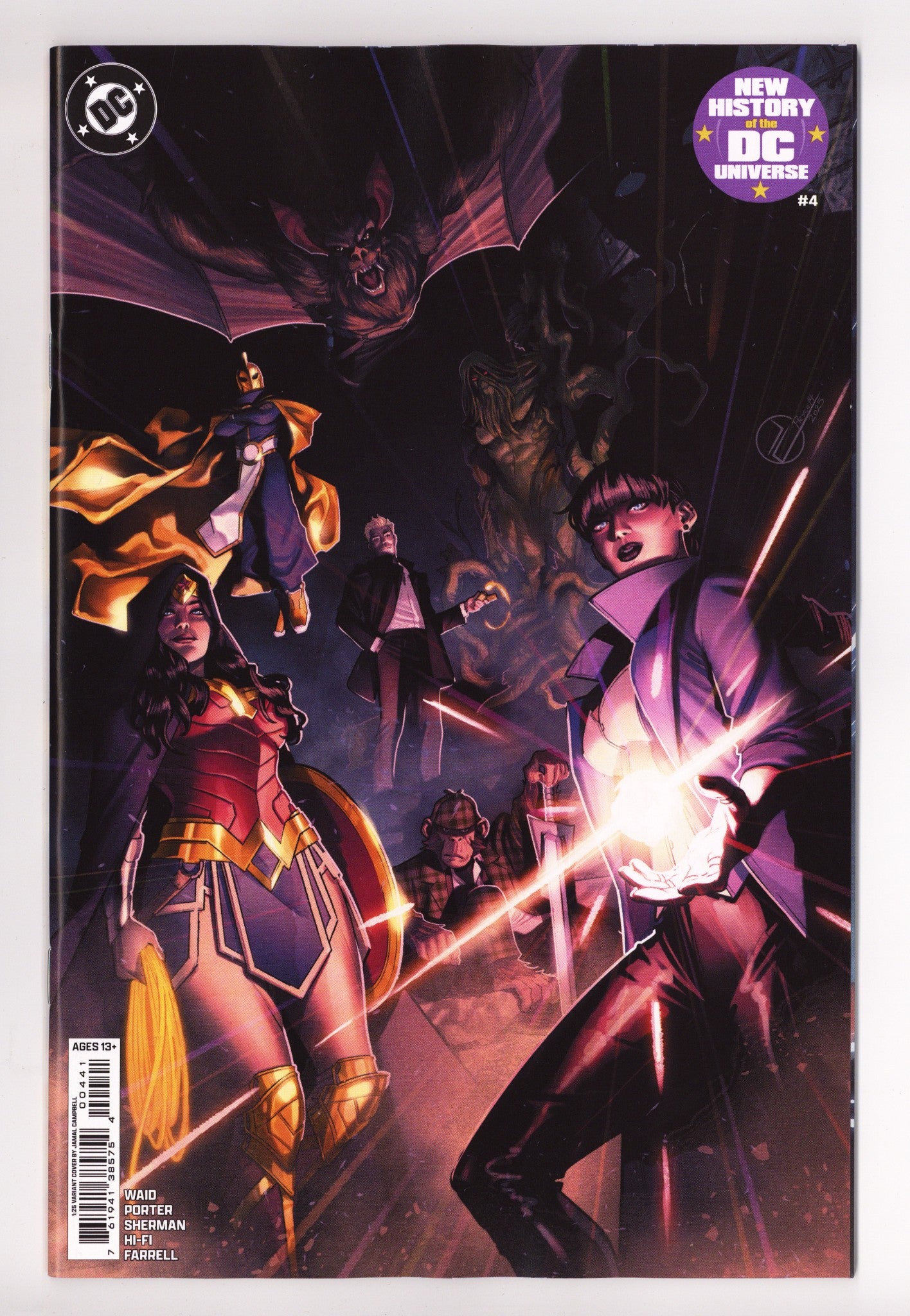 New History Of The Dc Universe 4 Campbell Incentive NM (2025)