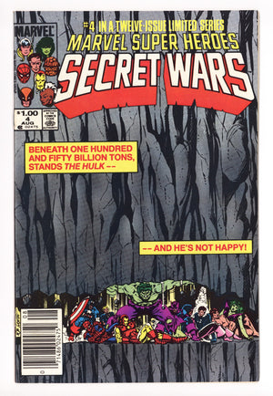 Marvel Super-Heroes Secret Wars 4 VF- (7.5) (1984) Canadian Price Variant 