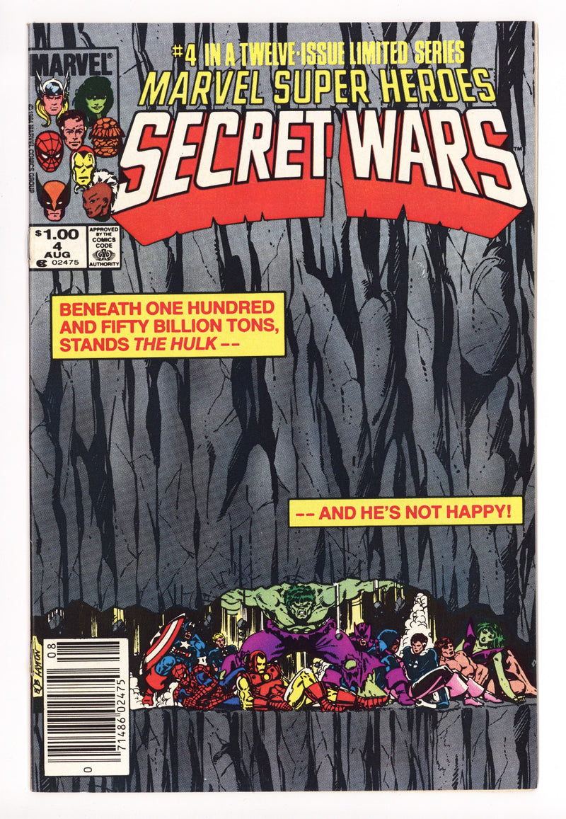 Marvel Super-Heroes Secret Wars 4 VF- (7.5) (1984) Canadian Price Variant 