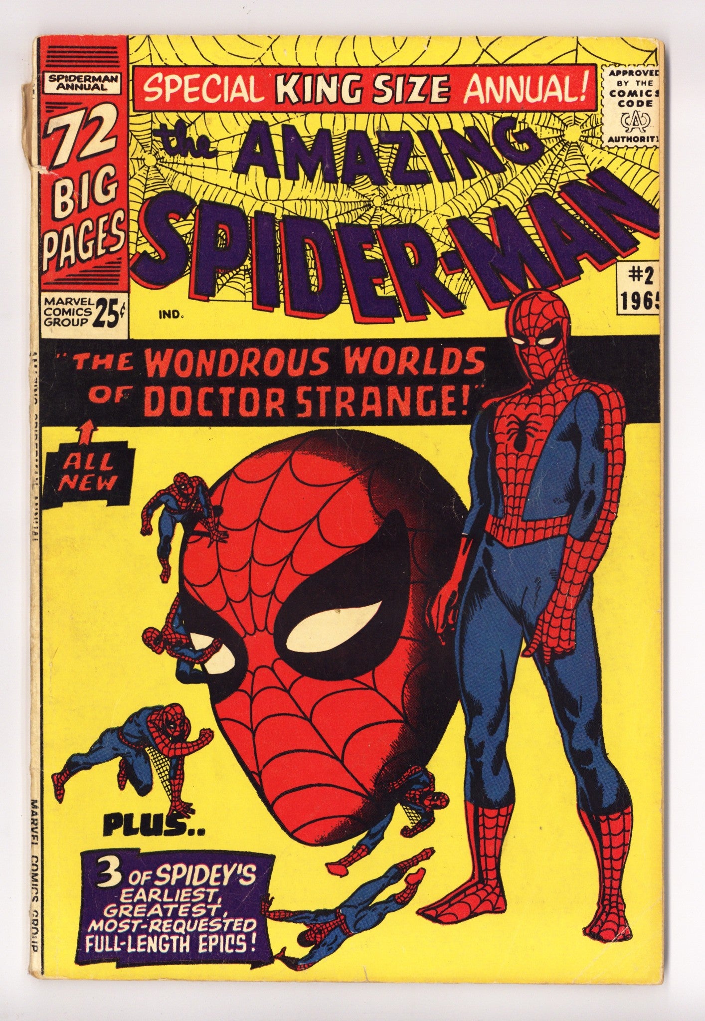The Amazing Spider-Man Annual Vol 1 2 GD- (1.8) (1965) Canadian Edition 