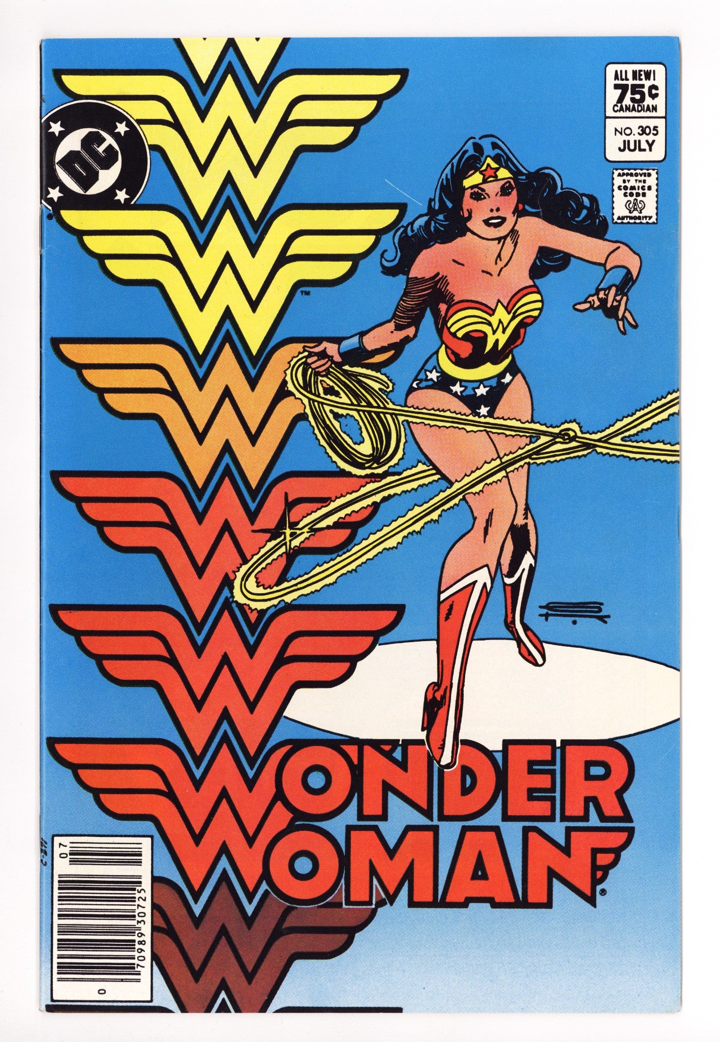 Wonder Woman Vol 1 305 VF- (7.5) (1983) Canadian Price Variant 