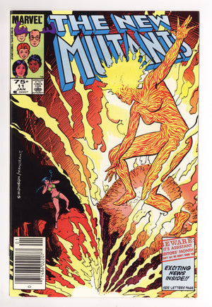 The New Mutants Vol 1 11 VF/NM (9.0) (1984) Canadian Price Variant