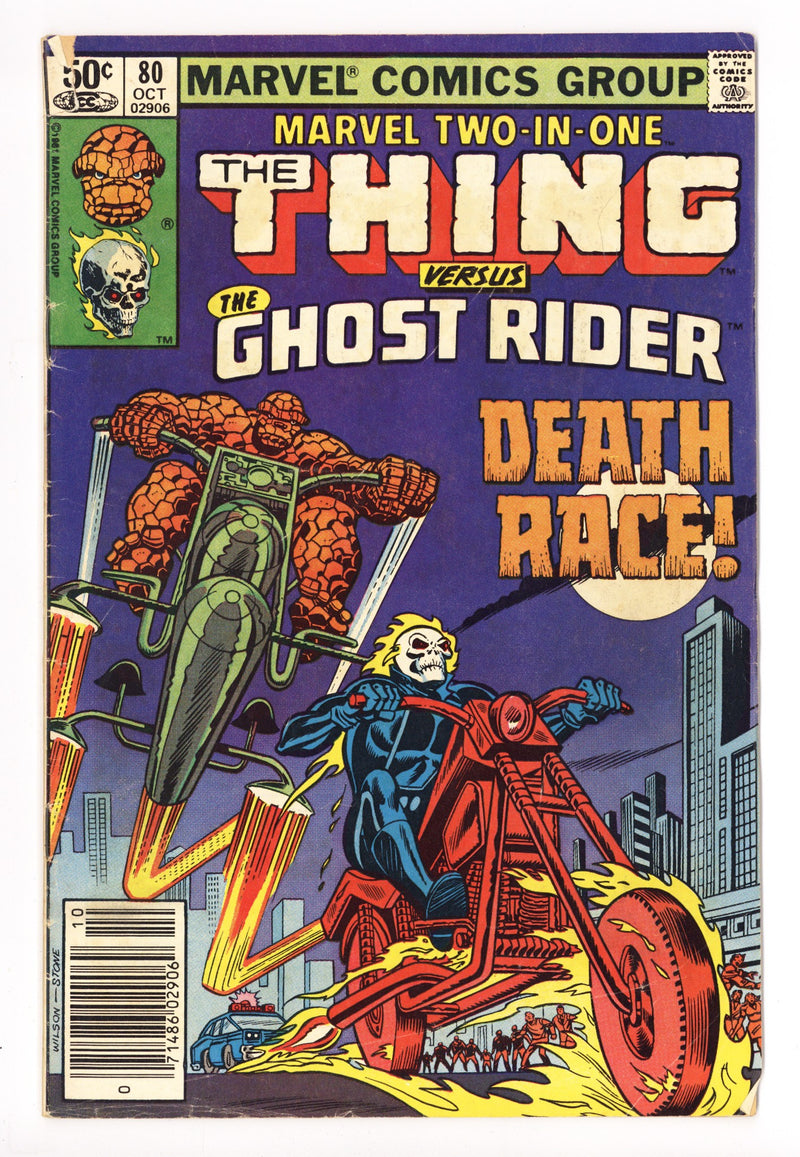 Marvel Two-in-One Vol 1 80 Low Grade (1981) Newsstand 