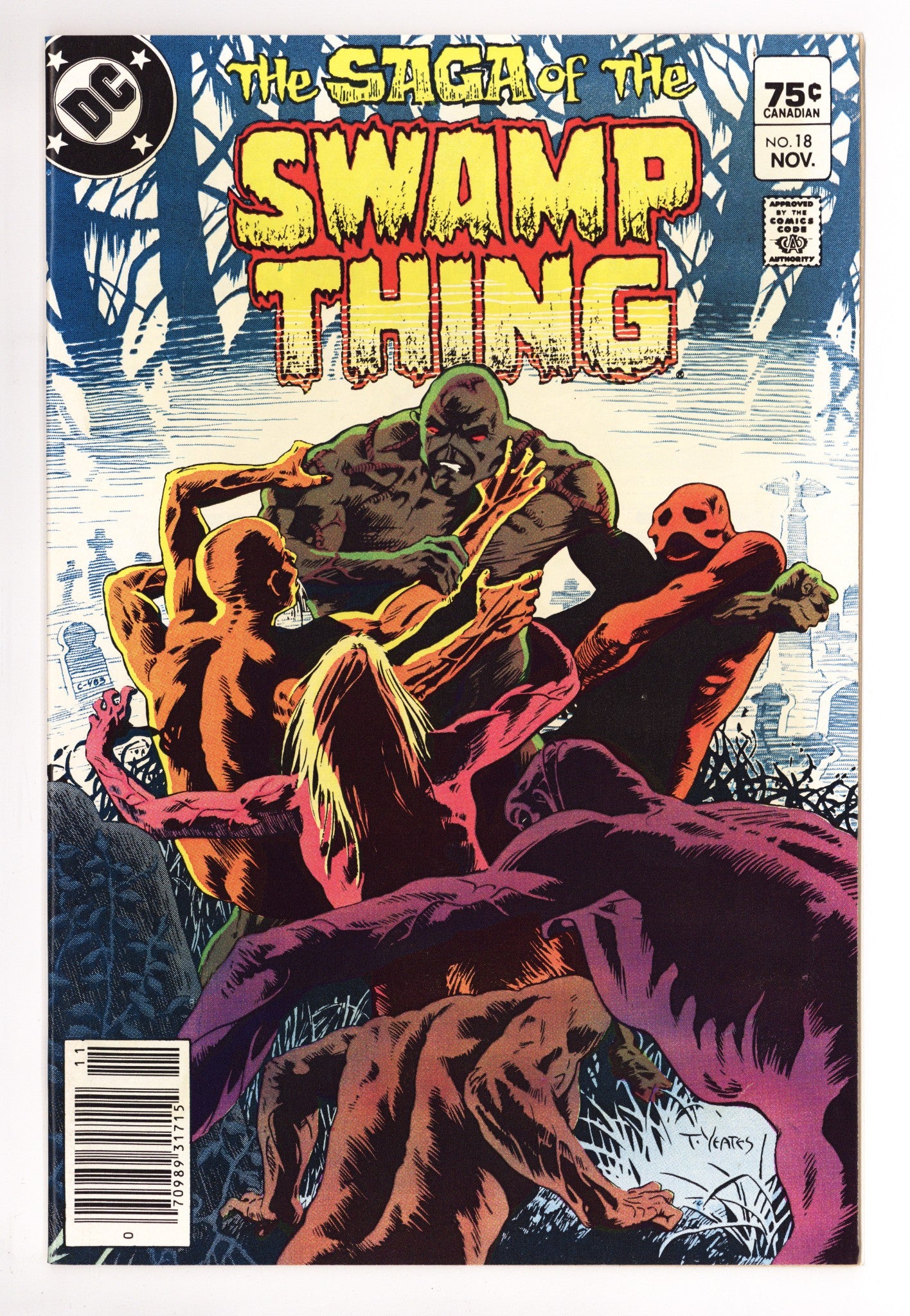 The Saga of Swamp Thing Vol 2 18 NM- (9.2) (1983) Canadian Price Variant 