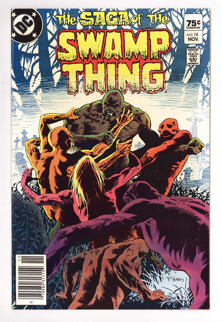 The Saga of Swamp Thing Vol 2 18 NM- (9.2) (1983) Canadian Price Variant 
