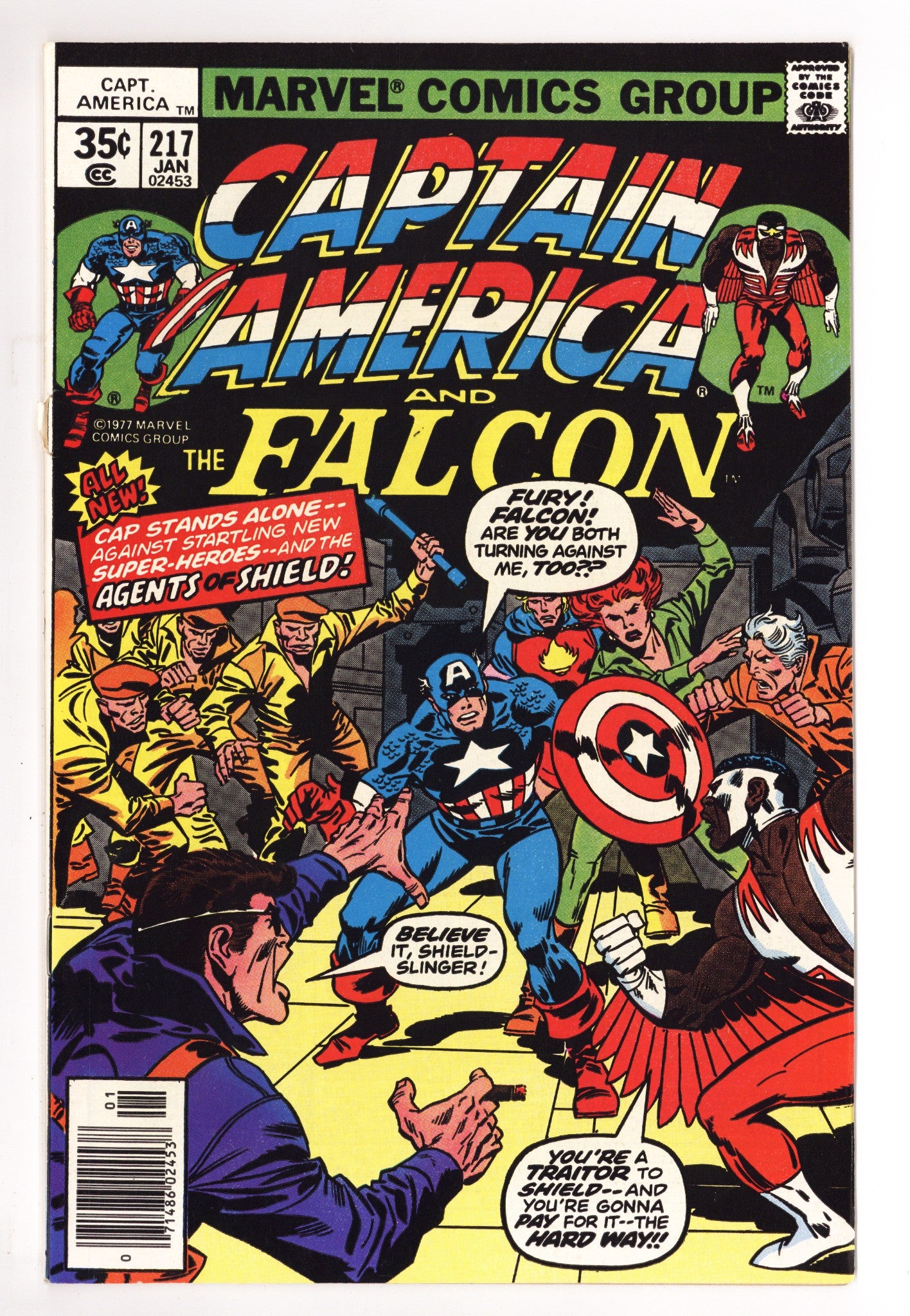 Captain America Vol 1 217 VF/NM (9.0) Apparent, Top Staple Detached (1978) 
