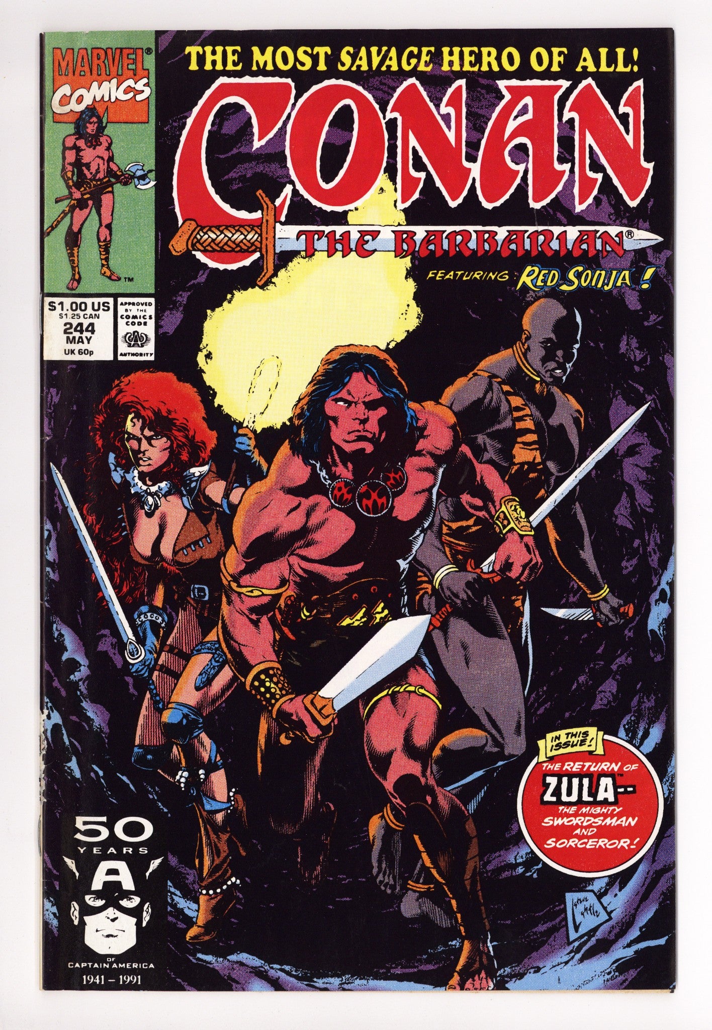 Conan the Barbarian Vol 1 244 Mid Grade (1991) 