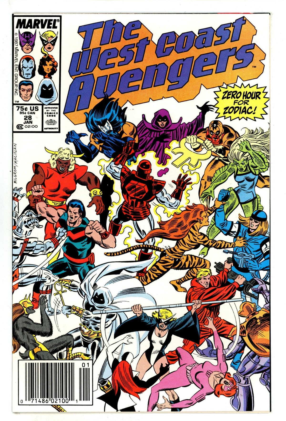 West Coast Avengers Vol 2 28  Mid Grade   (1988)   Newsstand