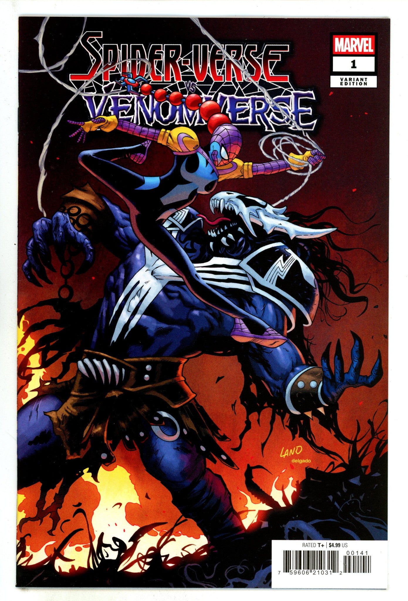 Spider-Verse Vs. Venomverse 1 Land Variant (2025)