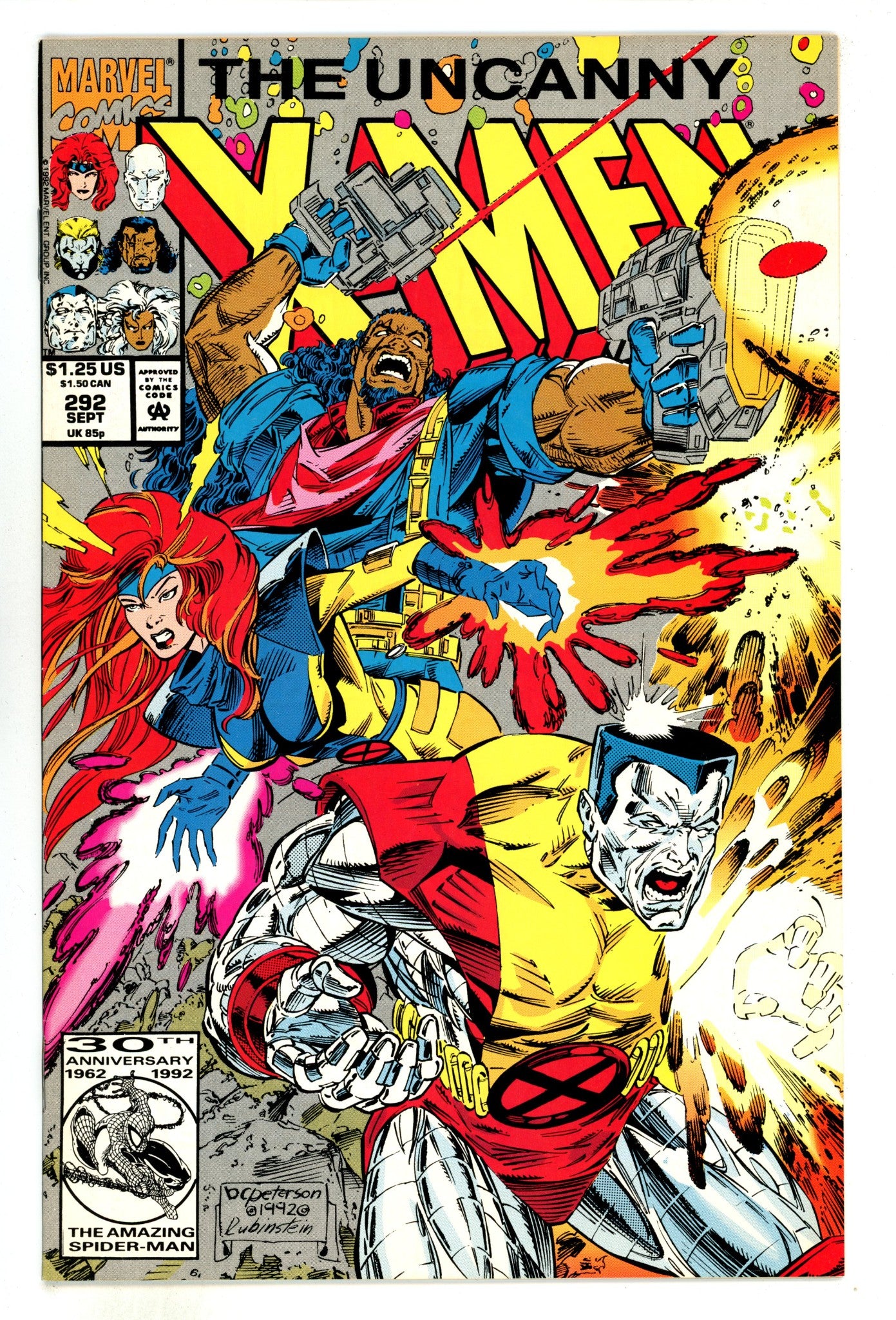 The Uncanny X-Men Vol 1 292  High Grade  (1992)  