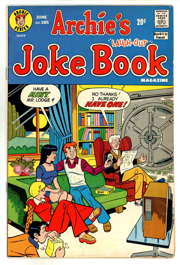 Archie's Joke Book Magazine 185 High Grade (1973)