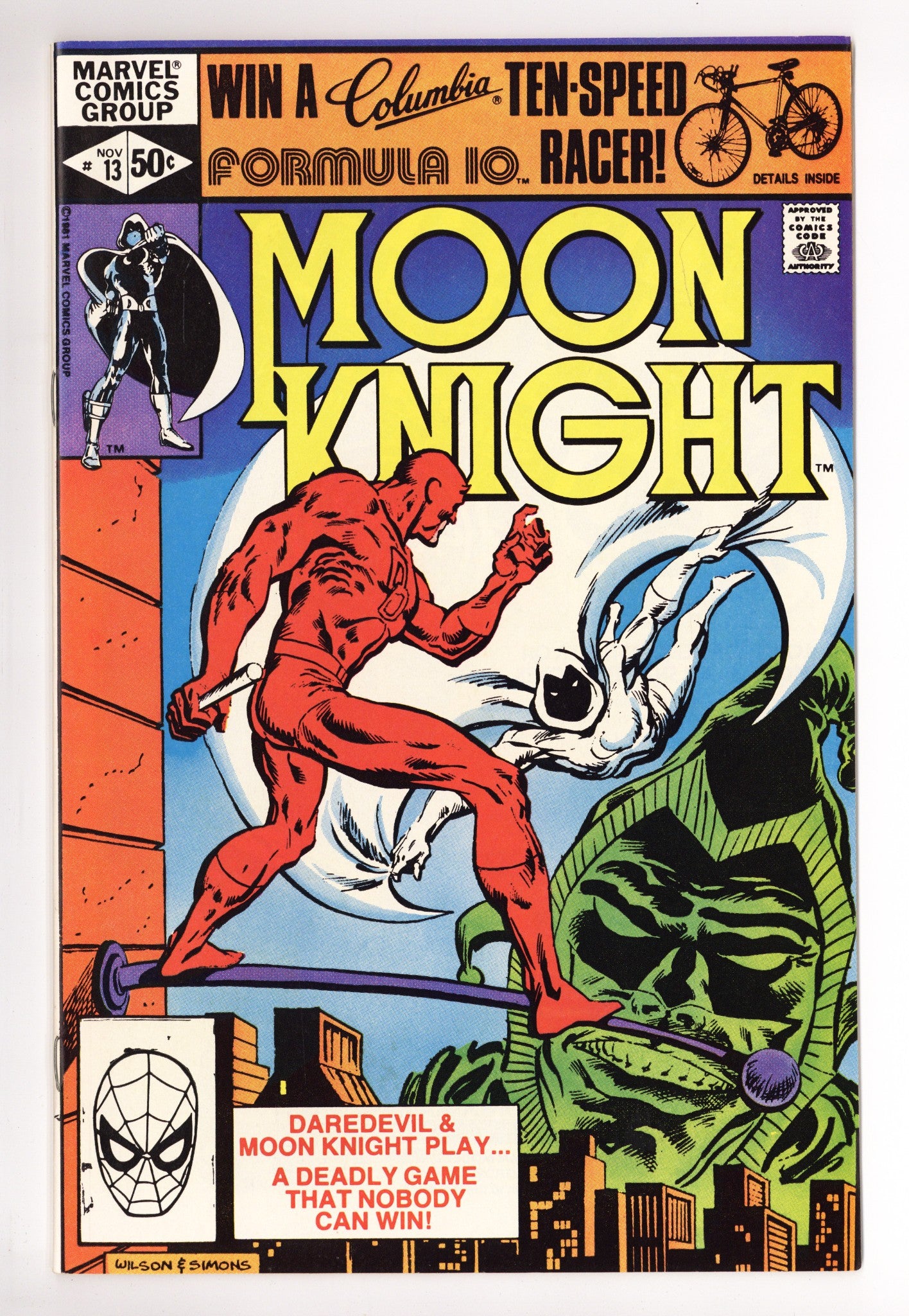 Moon Knight Vol 1 13 NM- (9.2) (1981) 