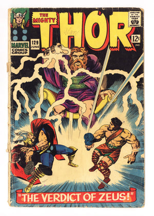Thor Vol 1 129 FR (1.0) Coupon Clipped (1966) 