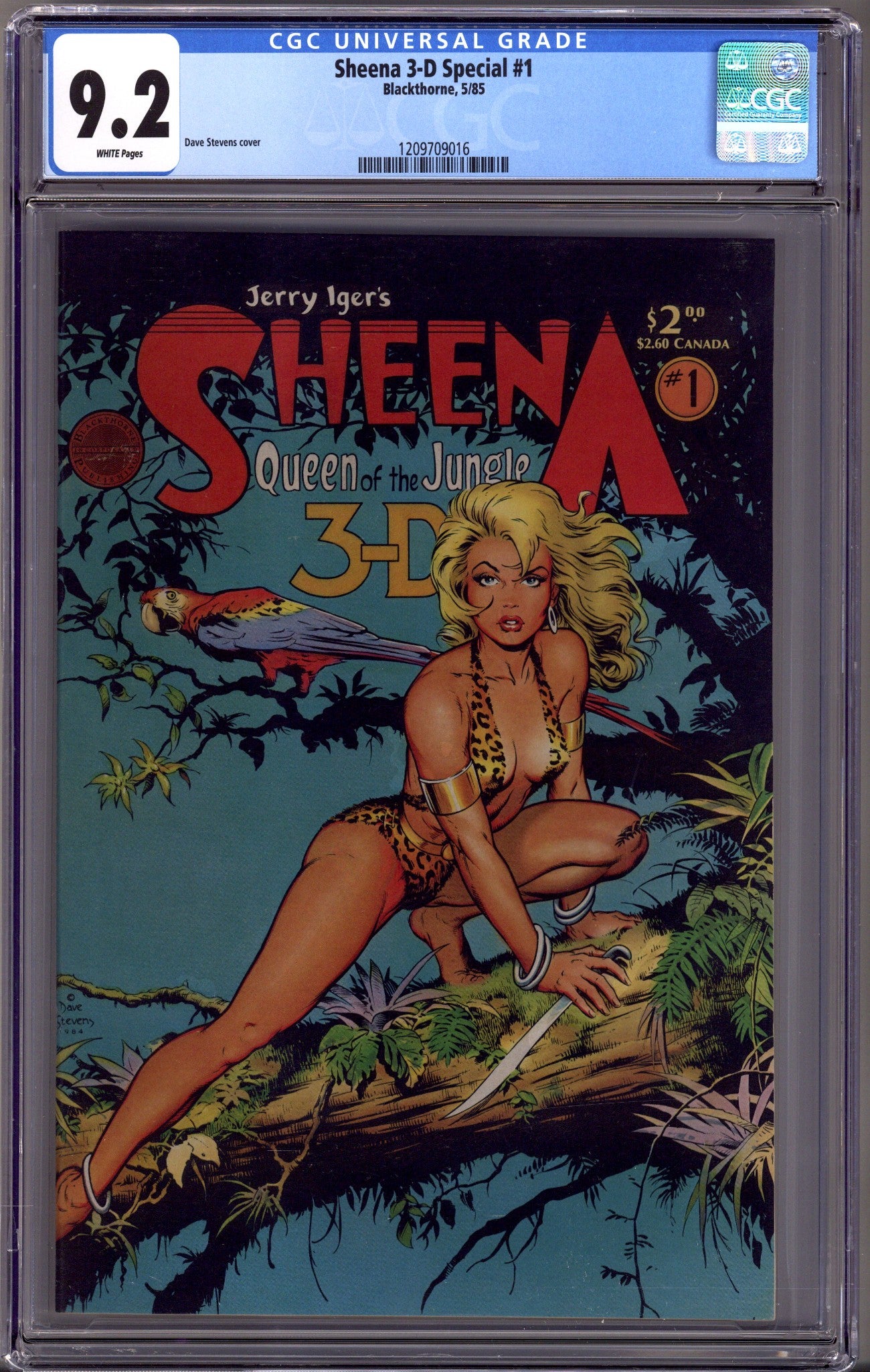 Sheena 3-D Special 1 CGC 9.2 (NM-) (1985) 