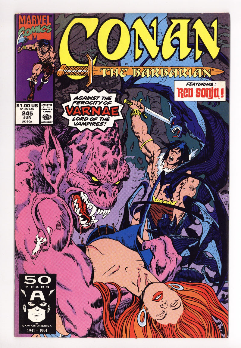Conan the Barbarian Vol 1 245 Mid Grade (1991) 