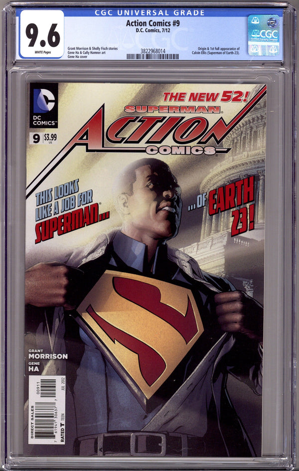 Action Comics Vol 2 9 CGC 9.6 (NM+) (2012)