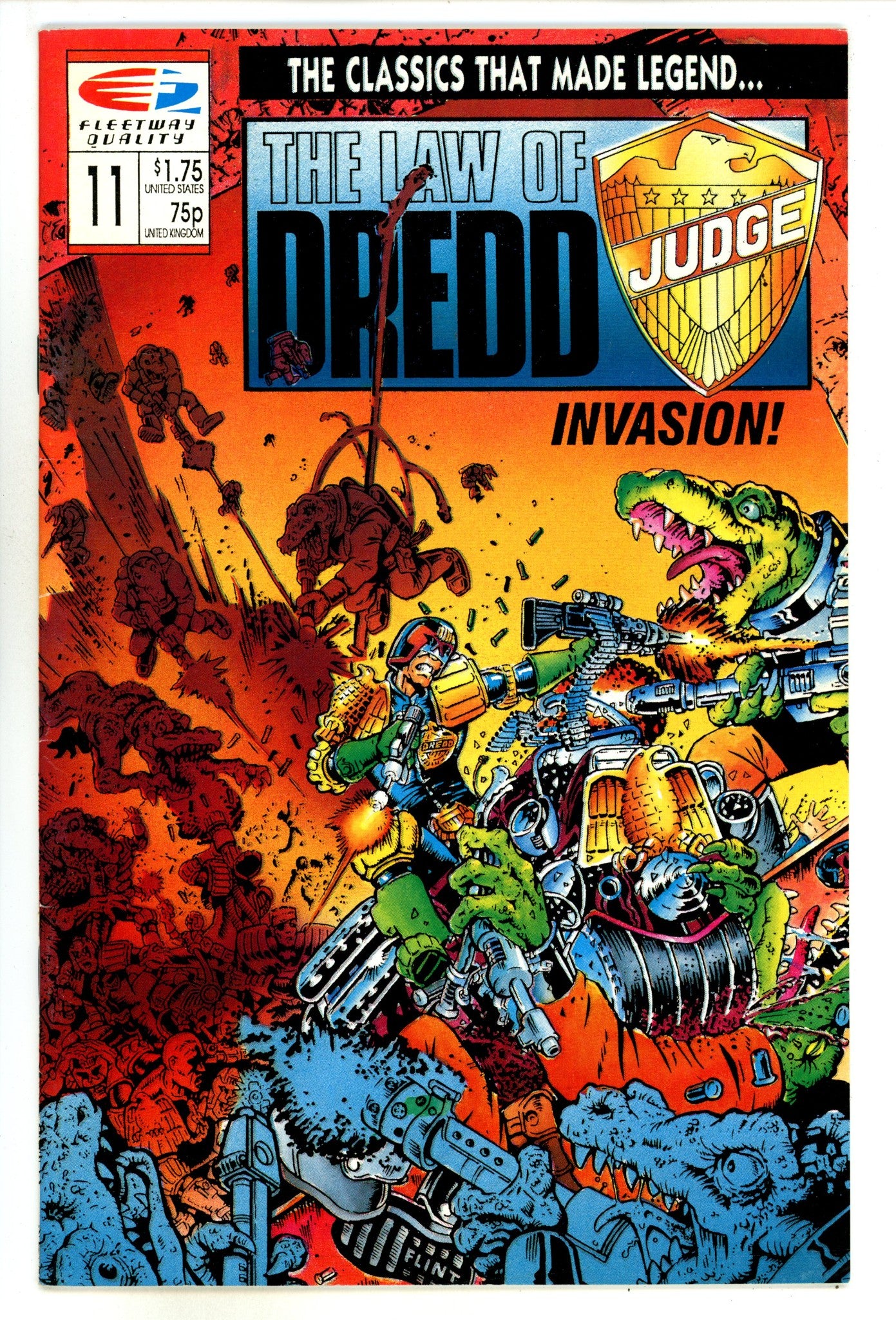 The Law of Dredd 11 Mid Grade (1989) 
