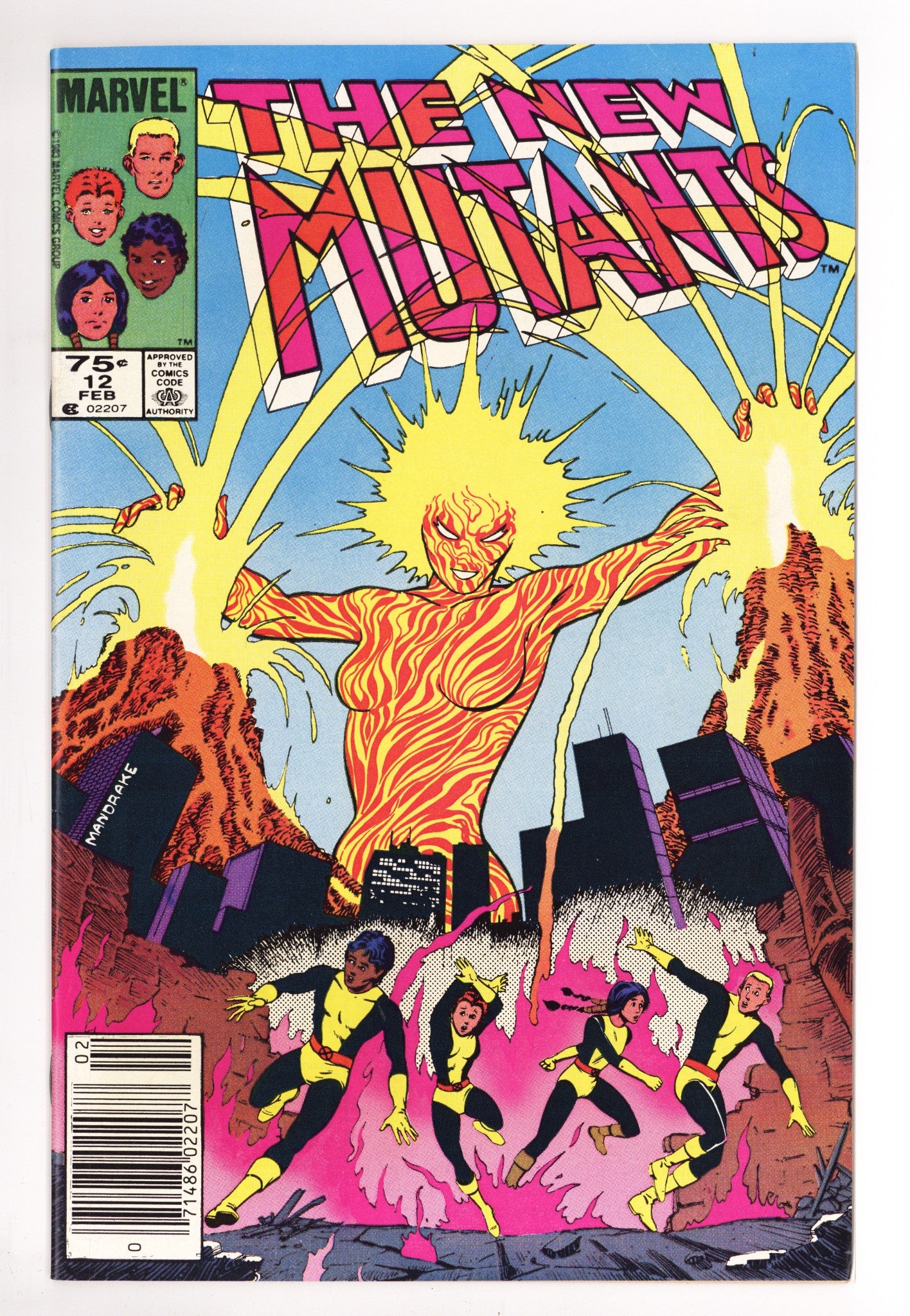 The New Mutants Vol 1 12 VF (8.0) (1984) Canadian Price Variant 
