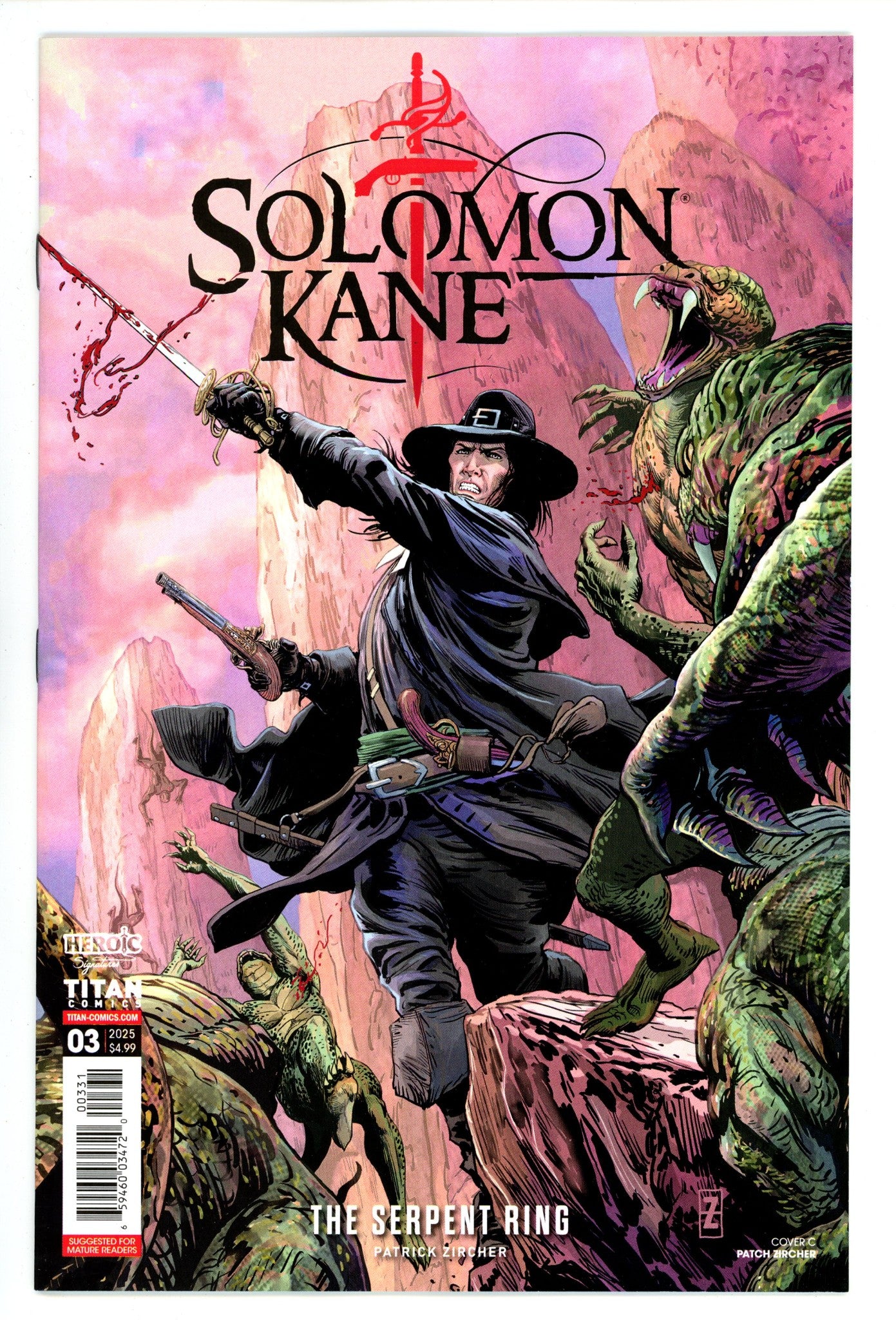 Solomon Kane The Serpent Ring 3 Zircher Variant (2025)