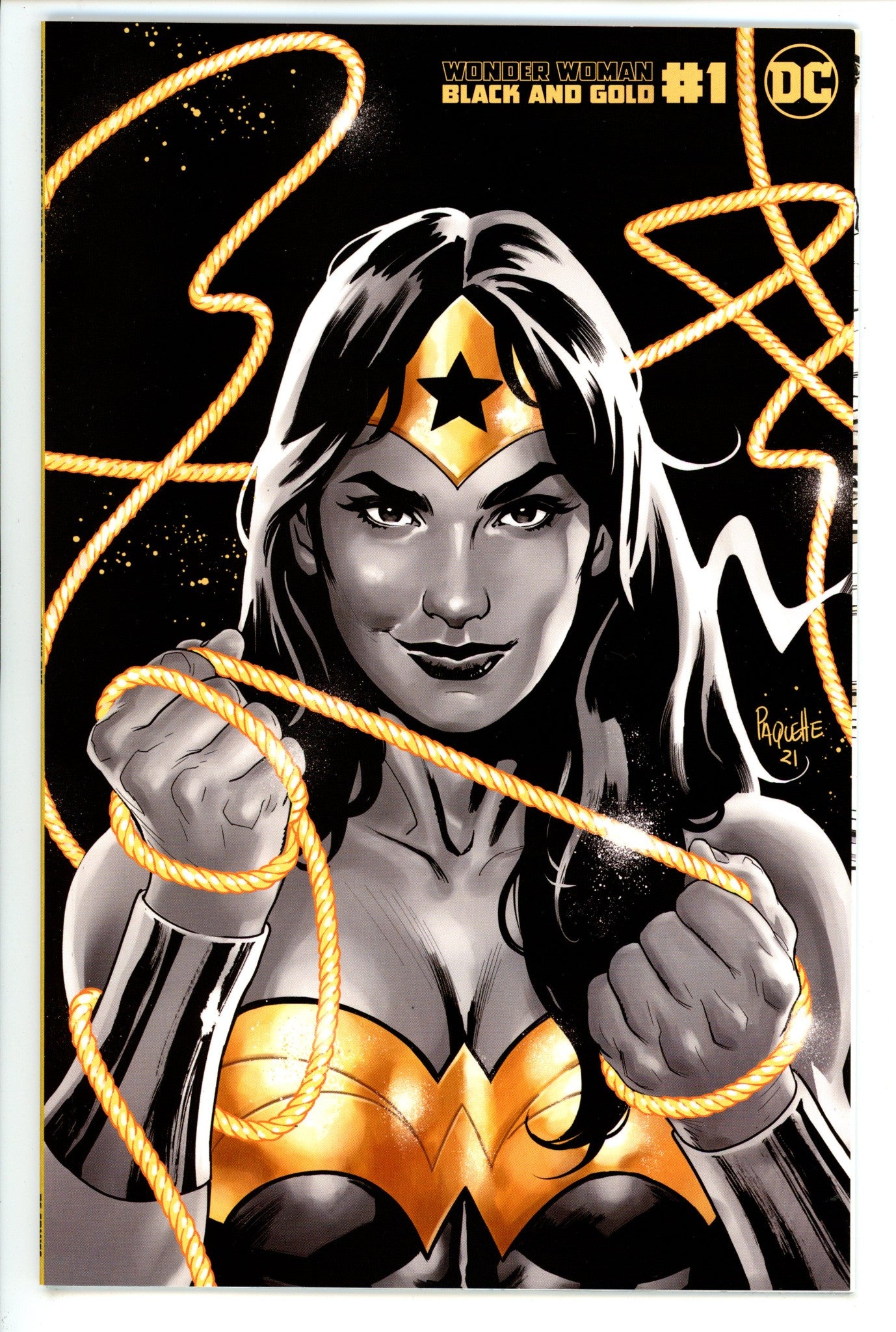 Wonder Woman Black & Gold 1 High Grade (2021) Paquette Variant 