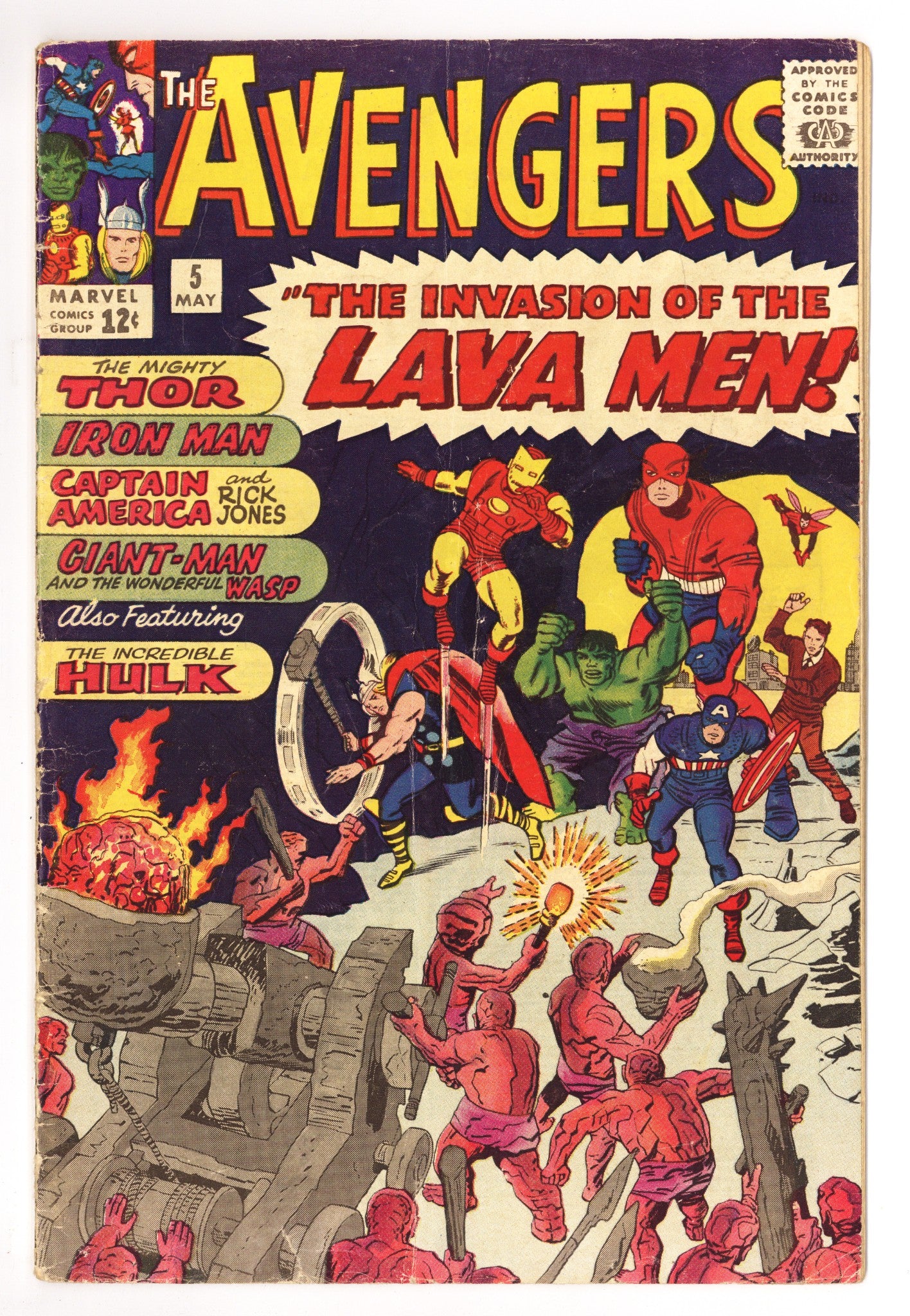 The Avengers Vol 1 5 VG- (3.5) (1964) 