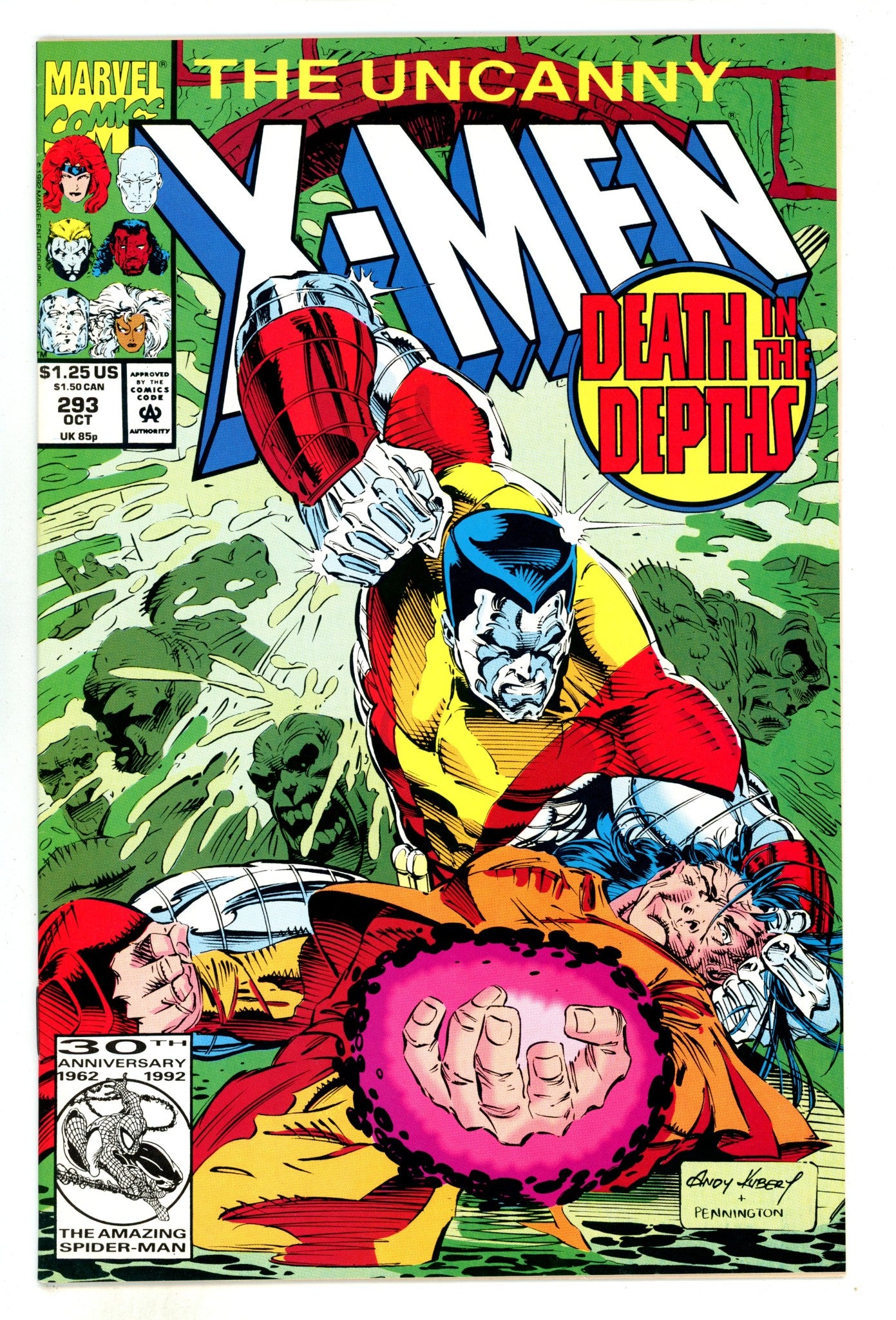 The Uncanny X-Men Vol 1 293  High Grade  (1992)  