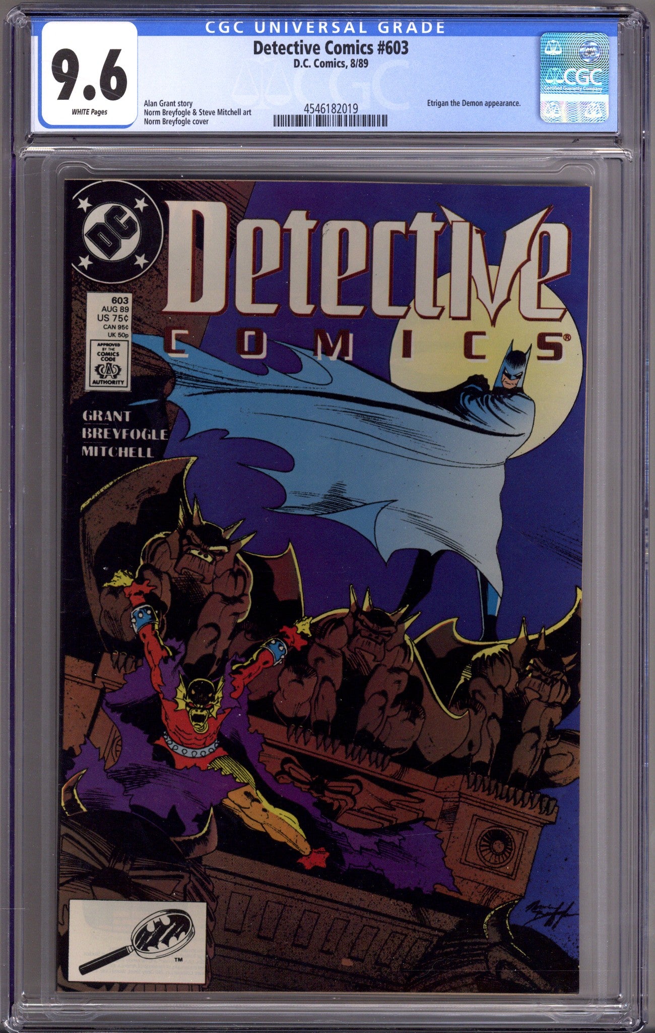 Detective Comics Vol 1 603 CGC 9.6 (NM+) (1989) 