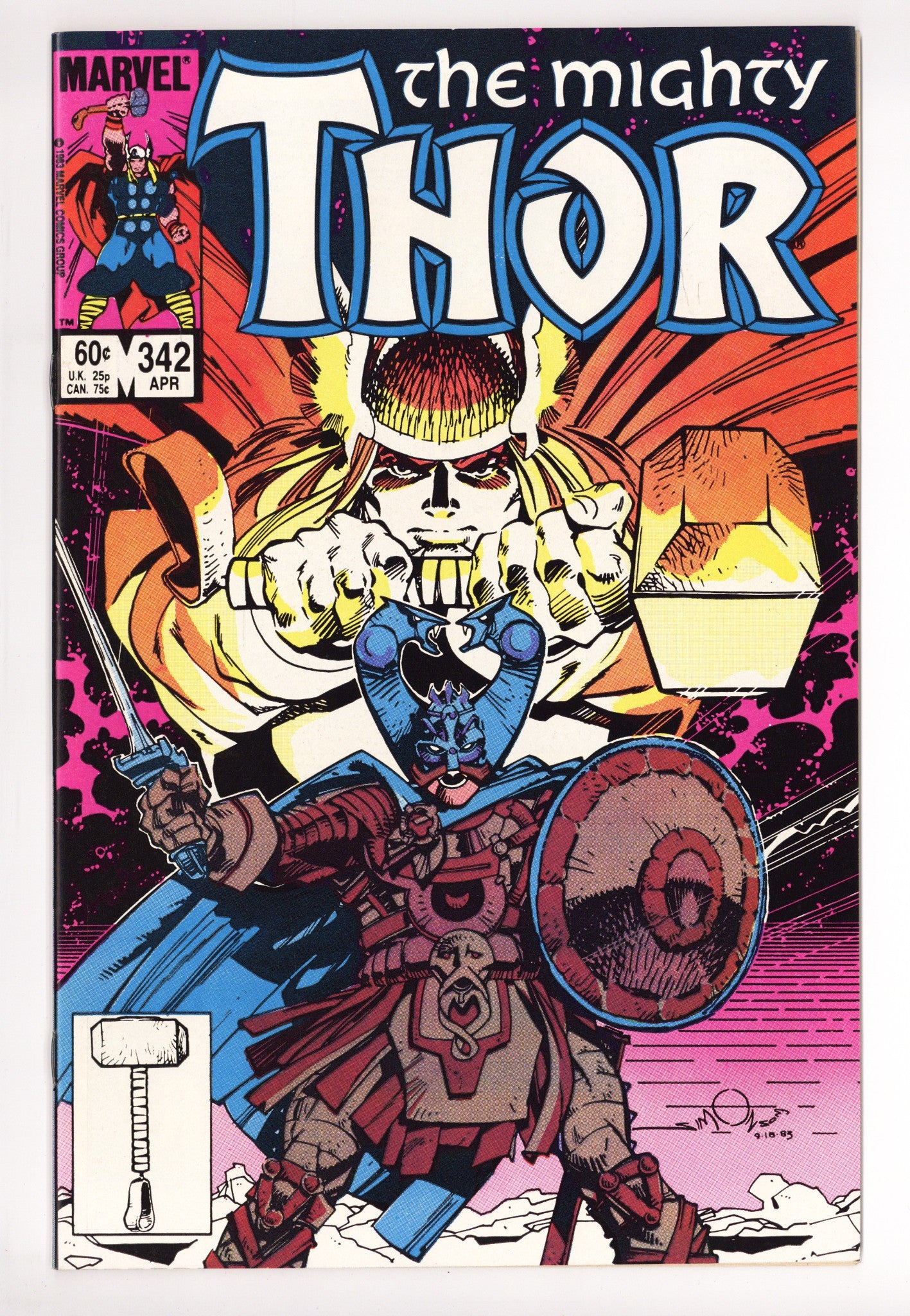 Thor Vol 1 342 High Grade (1984) 
