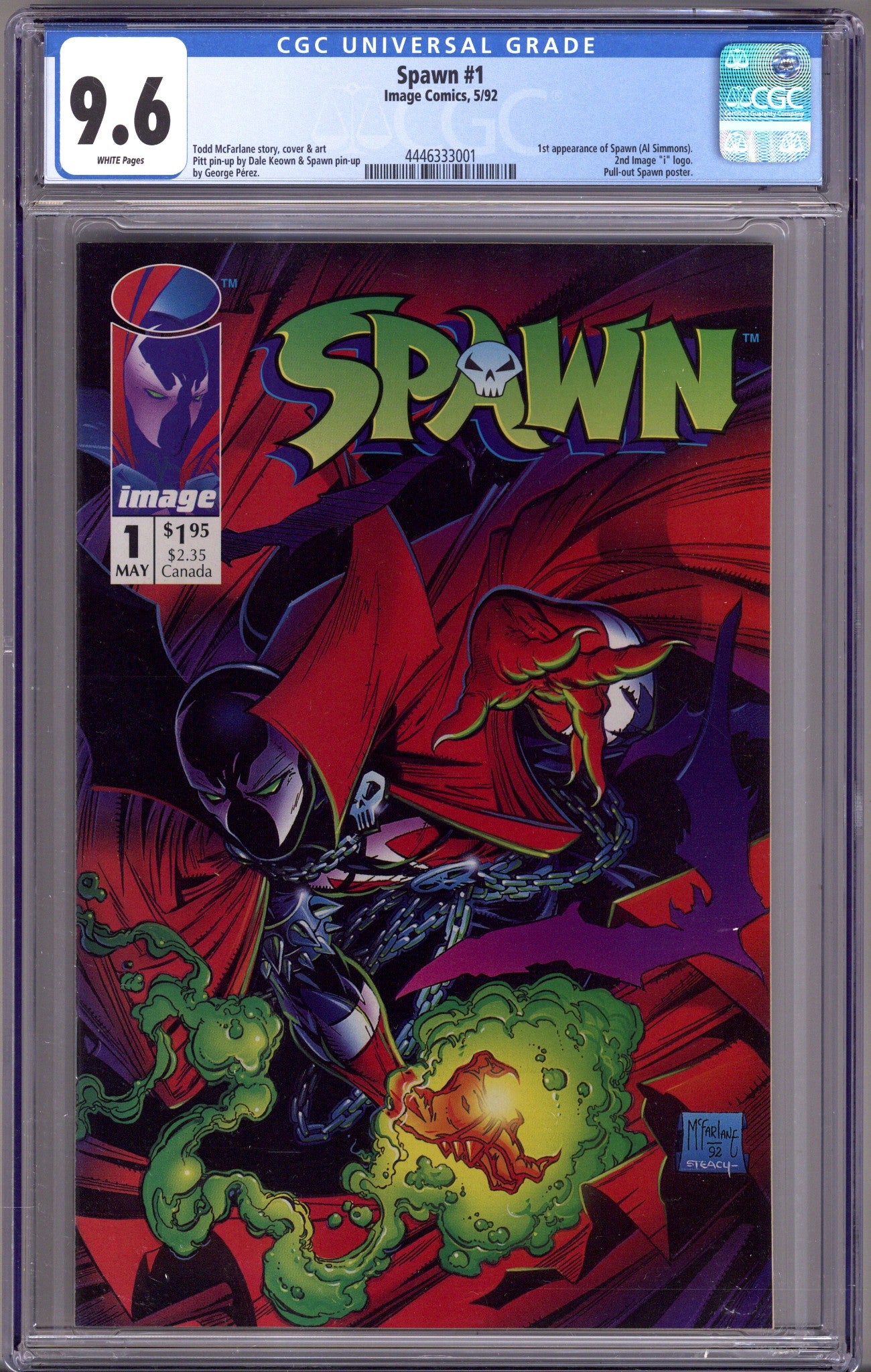 Spawn 1 CGC 9.6 (NM+) (1992) 