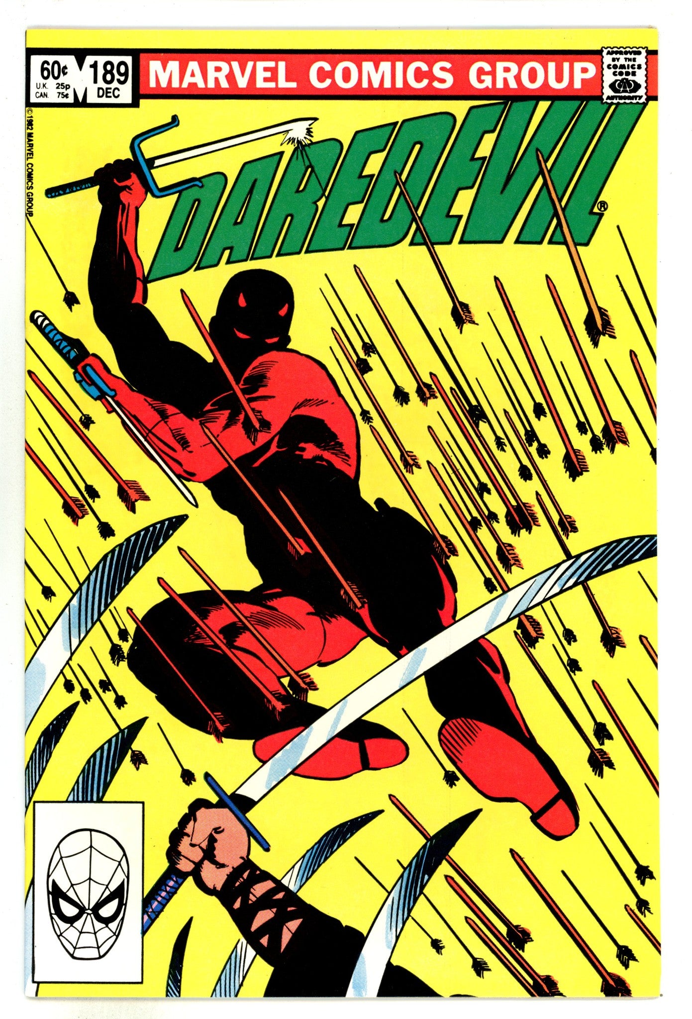 Daredevil Vol 1 189 NM- (9.2) (1982) 