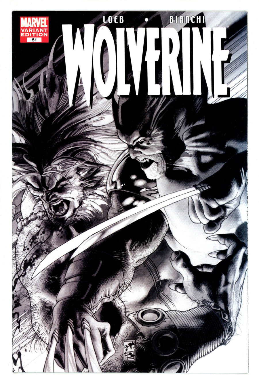 Wolverine Vol 3 51 High Grade (2007) B&W Variant 